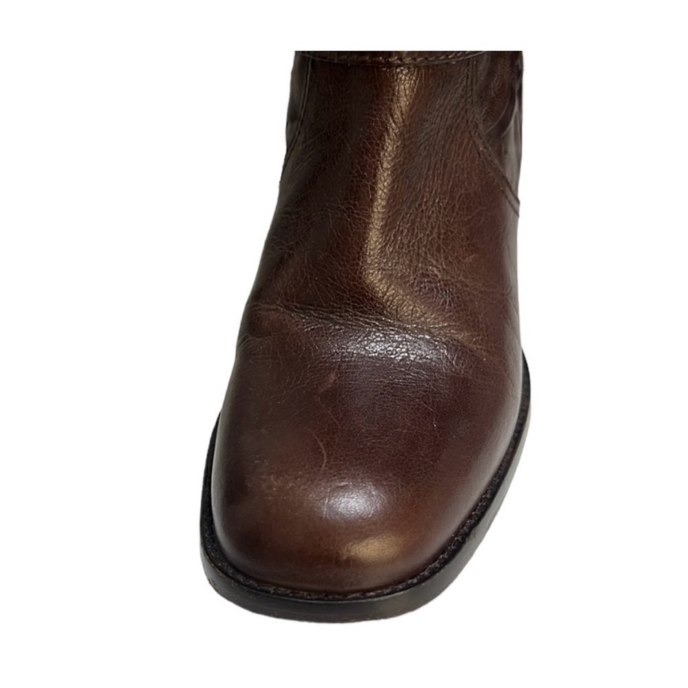 Coach Embossed Leather Boots Brown 7.5 - Picture 10 of 10
